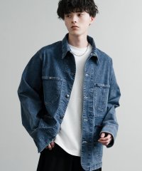 Rocky Monroe/ロッキーモンロー Rocky Monroe デニムジャケット Gジャン メンズ レディース カバーオール ライトアウター ストレッチ オーバーサイズ 韓国 アメ/508007763