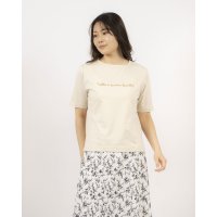 EGLANTINE/エグランティーヌ EGLANTINE 箔ロゴプリントカットソー/508007952
