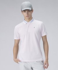 LANVIN SPORT/衿プリント柄半袖ポロシャツ【Sunscreen NIR】/508008299