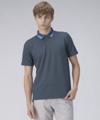 LANVIN SPORT/衿プリント柄半袖ポロシャツ【Sunscreen NIR】/508008299