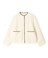 Ballsey/ニットコンビダブルクロス クルーネックジャケット/508008542