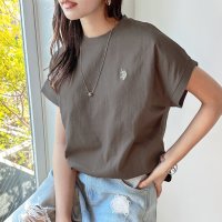 GeeRA/ジーラ GeeRA 【U．S． POLO ASSN．】綿100％フレンチスリーブTシャツ/505253035