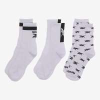Reebok Socks/Reebok Socks レディース3足組ビッグロゴクルーソックス/507974331
