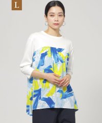 エヴェックス バイ クリツィア　Lサイズ/【L】【ウォシャブル】フラワープリントコンビカットソー/507995615