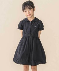 BeBe Petits Pois Vert/丸襟パフスリーブバルーンワンピース(95~150cm)/508009313