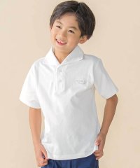 BeBe Petits Pois Vert/オープンカラー風鹿の子半袖ポロシャツ(95~150cm)/508009322