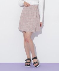 JILL by JILL STUART/ラップ風カラーチェックミニスカート/508009392