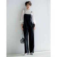 Re:EDIT/リエディ Re:EDIT [低身長/高身長サイズ有]ストレッチミックスツイルセットアップ風ドッキングオールインワン/508009541