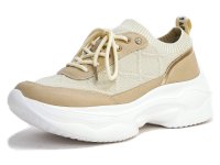kitson/キットソン kitson スリッポンシューズ レースアップ 厚底 ビジュー 4e 幅広 軽い/508009624