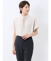 m.f.editorial/タックパール 半袖プルオーバーブラウス/508010040