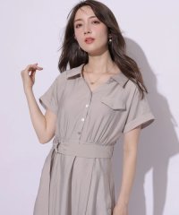 Apuweiser-riche/シアーシャツ半袖ワンピース/508010084