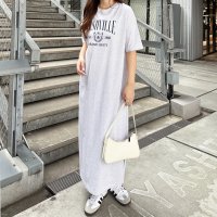 GeeRA/ジーラ GeeRA 綿100％アソートロゴプリントTシャツワンピース/508010433