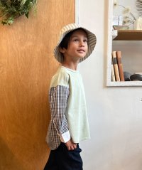 FITH/フィス FITH Smooth Cotton Jersey and Striped Long Sleeve Tee/508010463