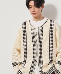 THE SHOP TK/クロシェ編み風ニットカーディガン/508010507