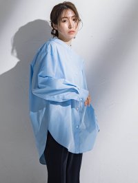 la.f…(Lsize)/ラ エフ エルサイズ la.f…(Lsize) 【大きいサイズ】バンドカラーシャツ≪洗濯機で洗える≫/508010597