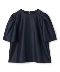 TOMORROWLAND collection/コットンシルクデニム タックベルスリーブプルオーバー/508011213