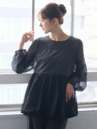 RETRO GIRL/レトロガール RETRO GIRL キャミドッキングバルーンブラウス/508011402