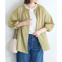 Honeys/ハニーズ Honeys 7分袖2wayブラウス トップス ブラウス 2wayブラウス 2way 無地 ビンテージ加工 バルーン袖 スリット クルーネック レディ/508011564