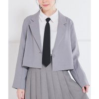 Honeys/ハニーズ Honeys ショート丈テーラードジャケット アウター テーラードジャケット ショート丈ジャケット ショート丈 再生ポリエステル 無地 レディース/508011585