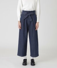BLUE LABEL CRESTBRIDGE/【一部店舗限定】ムラ糸ストレッチデニムワイドパンツ/507840058