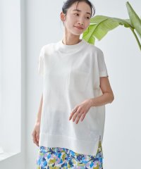coen/【WEB限定】サラコフレンチスリーブハイネックサマーニットトップス/507890135