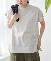 coen/【WEB限定】サラコフレンチスリーブハイネックサマーニットトップス/507890135