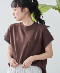 coen/【WEB限定】サラコフレンチスリーブハイネックサマーニットトップス/507890135