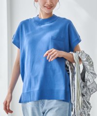 coen/【WEB限定】サラコフレンチスリーブハイネックサマーニットトップス/507890135