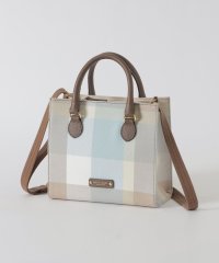 BLUE LABEL CRESTBRIDGE/クレストブリッジチェックキャンバススクエアミニトート/507937419
