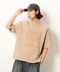 Purple & Yellow/メッセージ刺繍半袖Ｔシャツ/507983731