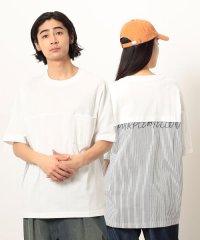 Purple & Yellow/布帛切り替えバックプリントＴシャツ/507983732