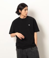 Purple & Yellow/ワンポイントハート刺繍半袖Ｔシャツ/507983733