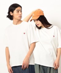 Purple & Yellow/ワンポイントハート刺繍半袖Ｔシャツ/507983733