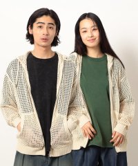 Purple & Yellow/メッシュニットジップパーカ/507983734