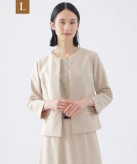 TRANS WORK(L)/【L】【美シリーズ】【セットアップ対応】【吸水速乾】【接触冷感】【防しわ】【ウォッシャブル】エバレットクロスノーカラージャケット/508001249