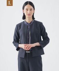 TRANS WORK(L)/【L】【美シリーズ】【セットアップ対応】【吸水速乾】【接触冷感】【防しわ】【ウォッシャブル】エバレットクロスノーカラージャケット/508001249