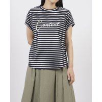 EGLANTINE/エグランティーヌ EGLANTINE パール付きロゴカットソー/508009612