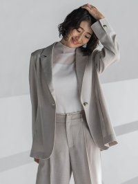la.f.../ラ エフ la.f… 麻調テーラードジャケット≪手洗い可能≫/508012236