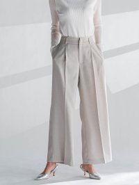 la.f…(Lsize)/ラ エフ エルサイズ la.f…(Lsize) 【大きいサイズ】麻調ワイドパンツ≪洗濯機で洗える≫/508012242