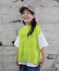 GROOVY COLORS/グルーヴィーカラーズ GROOVY COLORS Cotton Striped Side－open Knit Vest/508014023