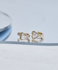 ROPE PICNIC PASSAGE/カットガラスハートフープピアス/508014129