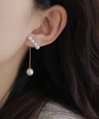 Leja/レジャ Leja 3WAYパールチェーンピアス結婚式 パーティードレス 成人式 20代 30代40代/508014257