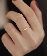 Leja/レジャ Leja パールストーンリング結婚式 パーティードレス 成人式 20代 30代40代/508014265