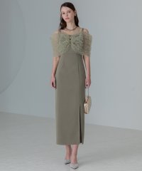 Leja/レジャ Leja チュールフリルビスチェIラインドレスワンピース美脚効果結婚式 パーティードレス 成人式 20代 30代 40代/508014267
