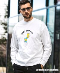 1PIU1UGUALE3 RELAX/ウノ ピゥ ウノ ウグァーレ トレ リラックス 1PIU1UGUALE3 RELAX /The Simpsons/バート・シンプソン/ロングTシャツ/508014444