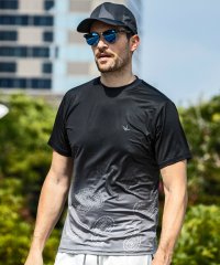 1PIU1UGUALE3 RELAX/ウノ ピゥ ウノ ウグァーレ トレ リラックス 1PIU1UGUALE3 RELAX グラデーションランニング半袖Tシャツ/508014446