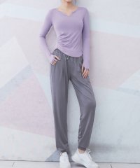 TeddyShop/テディショップ Teddyshop サイドギャザーで自然なくびれ作りにしちゃう！ フィットネスウェア/508014495