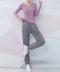 TeddyShop/テディショップ Teddyshop サイドギャザーで自然なくびれ作りにしちゃう！ フィットネスウェア/508014495