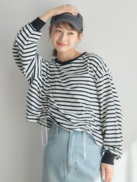 RETRO GIRL/レトロガール RETRO GIRL ドロストボーダーロンTEE/508014725