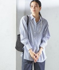 SHIPS WOMEN/SHIPS Primary Navy Label:コットン タイプライター ビッグ シャツ/508014817